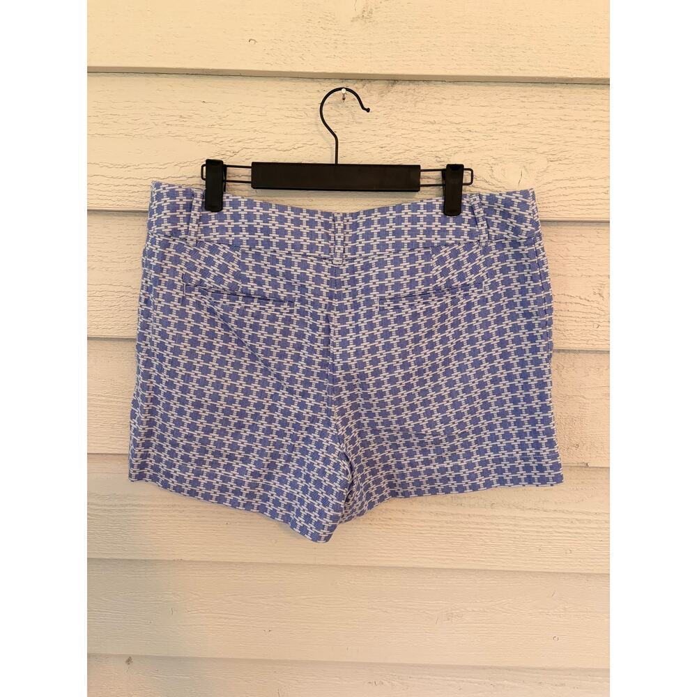 LOFT Outlet Blue White Patterned Shorts Size 10 4” Inseam - Picture 8 of 8
